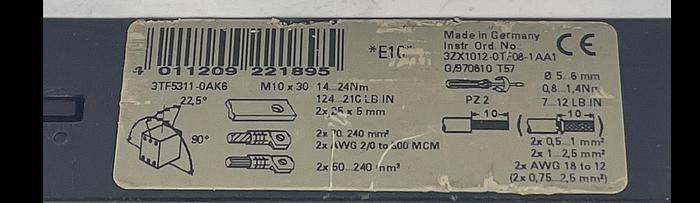 Used Siemens 3TF5311-0AK6