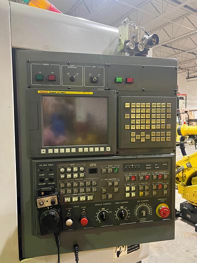 Used SAMSUNG MCV 50 VERTICAL MACHINING CENTER (X/Y/Z): 35.43" X 19.69" X 20.08" FANUC OiMD STK #104859