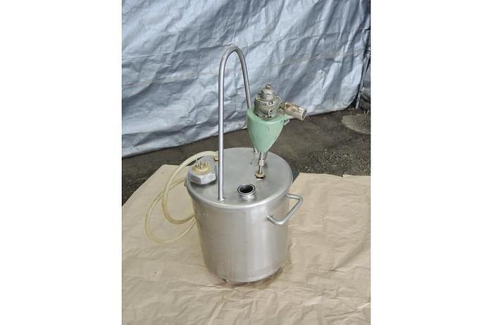 Used USED 5 GALLON TANK, STAINLESS STEEL, SANITARY WITH AIR MIXER
