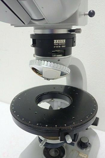 Used Zeiss 470916 Binocular Microscope w/ 2 Kpl-W10x Eyepieces & 473059 Magnifier