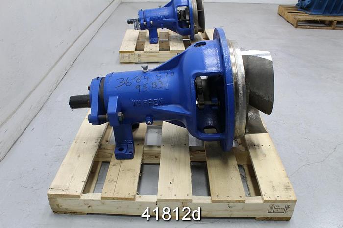 Used Warren 10 PL 18 Pump Power End, 3-Vane 16.5" Impeller #41812