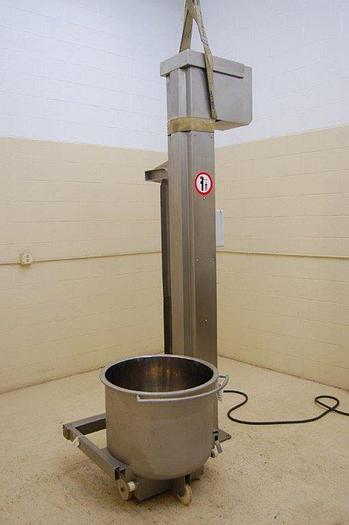 Used Fuerpla Vacuum Planetary Kneader/Mixer, 160 KG, (2) Trolleys & Rocasa Column lift, new 2004