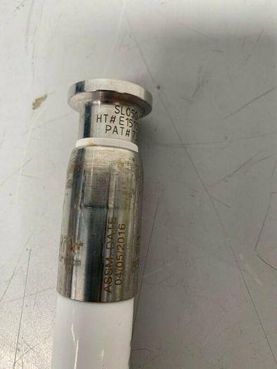 Used Ace Sanitary 1" x 13.5" Flexible Silicone Hose w/ Stainless Steel Outlets