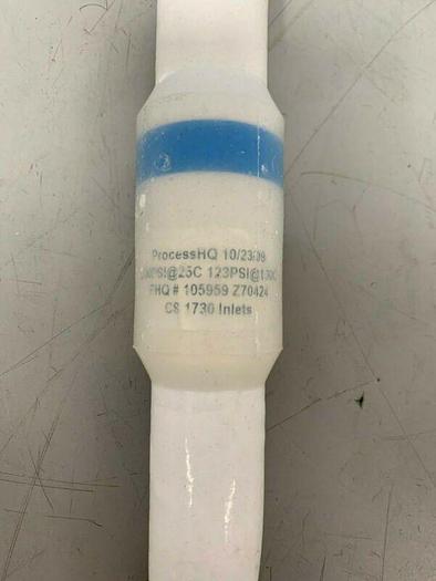 Used ProcessHQ Z70424 Hose 1" x 13.5" w/ CS 1730 Inlets, 123/300 PSI