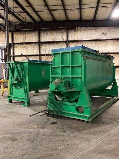 Used Mixer, Ribbon, 300 CF, Stainless Steel, Jacketed, Young, 30 HP #A744840