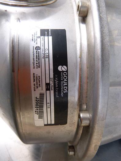 Used Pump, Centrif., 5 HP, 316 S/st, 1.50" X 1.25", Goulds, #S744205