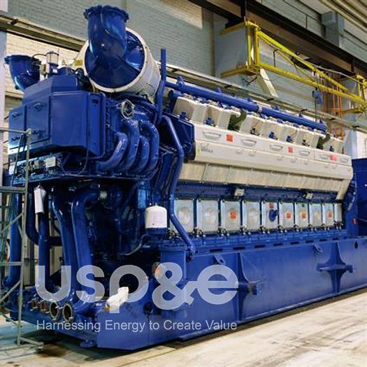 8.7 MW 2008 New Wartsila 20V34SG Natural Gas Generator