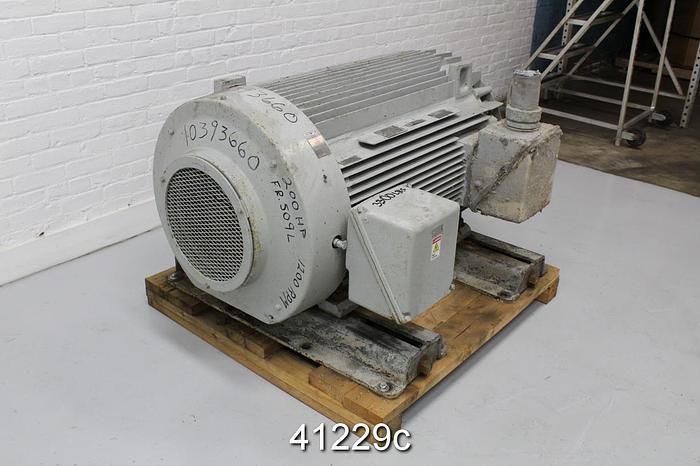 Used General Electric A/C Motor, 200Hp, 1185Rpm, 460Volts #41229