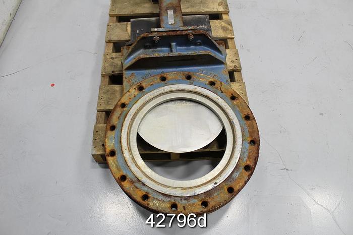 Used Dezurik 16" Hand Operated Knife Gate Valve #42796