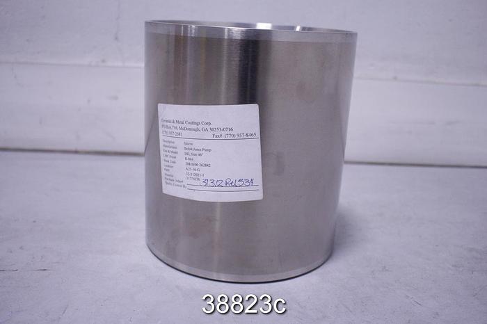 Unused Beloit Jones DD4000 Refiner Sleeve, 42/46"M 317/NCB Material #38823