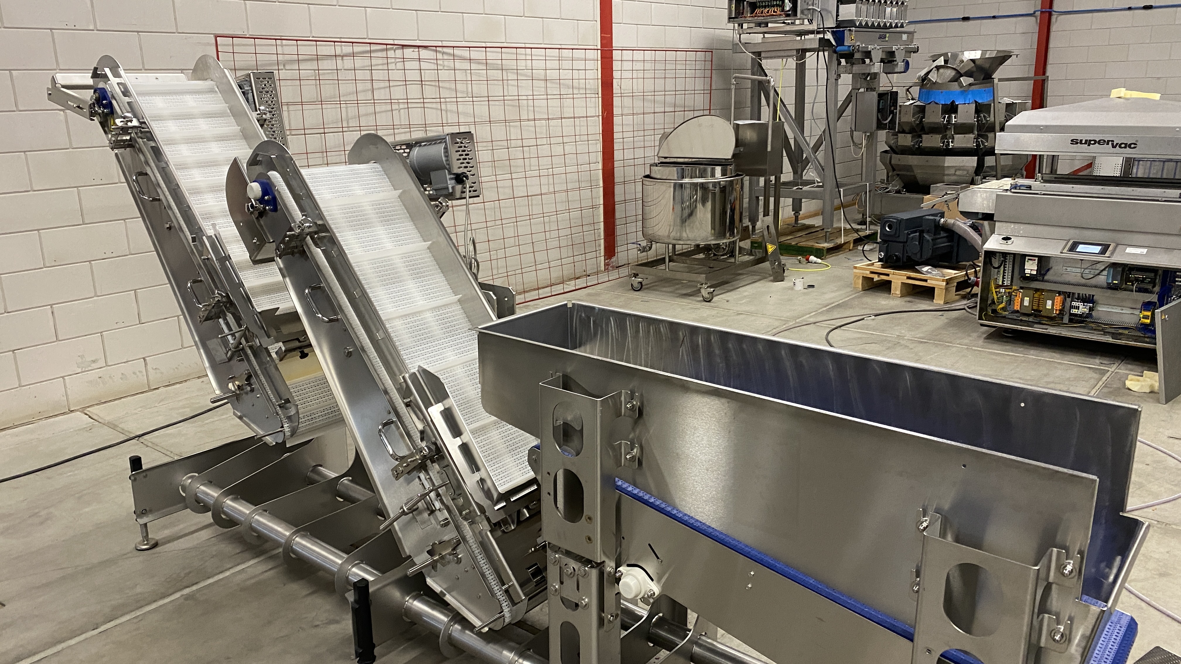 Used Multivac buffer conveyor