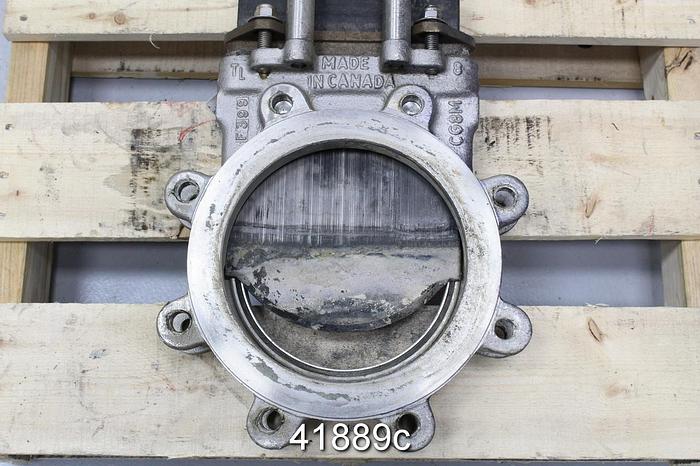Used True Line 8" Air Operted Knife Gate Valve #41889