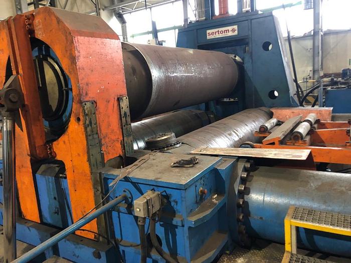 Used Sertom Heavy Duty Plate Bending Rolls Mode EMO 30-160, Year 2013