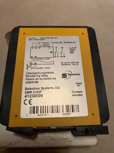 EMR DI22F Current Mon. Relay 240V 2CO, Selectron