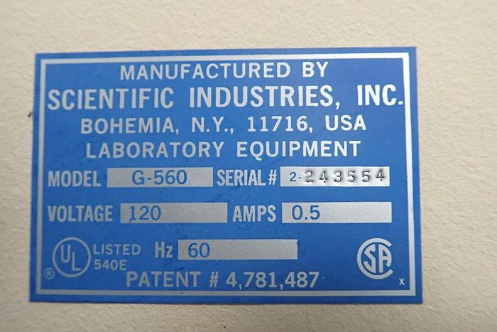 Used Fisher Scientific 12-812 Model G-560 Vortex Genie 2 Vortexer Mixer