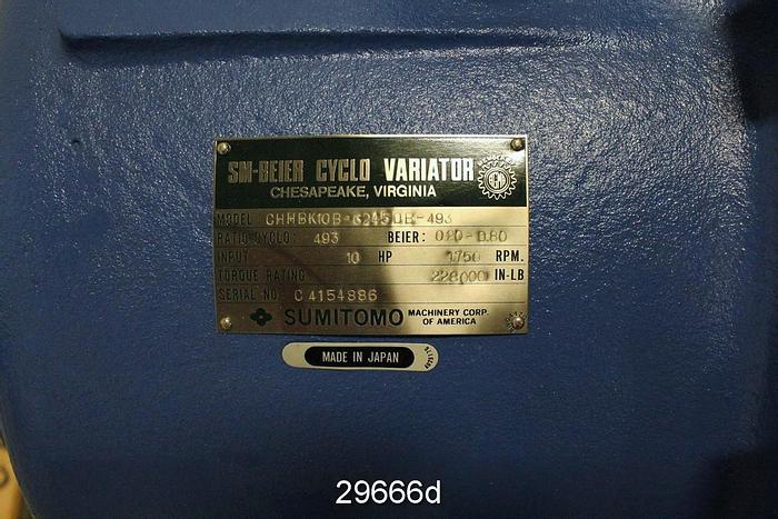 Unused Sumitomo CHHBK10B-6245DB-493 Variable Speed Drive #29666