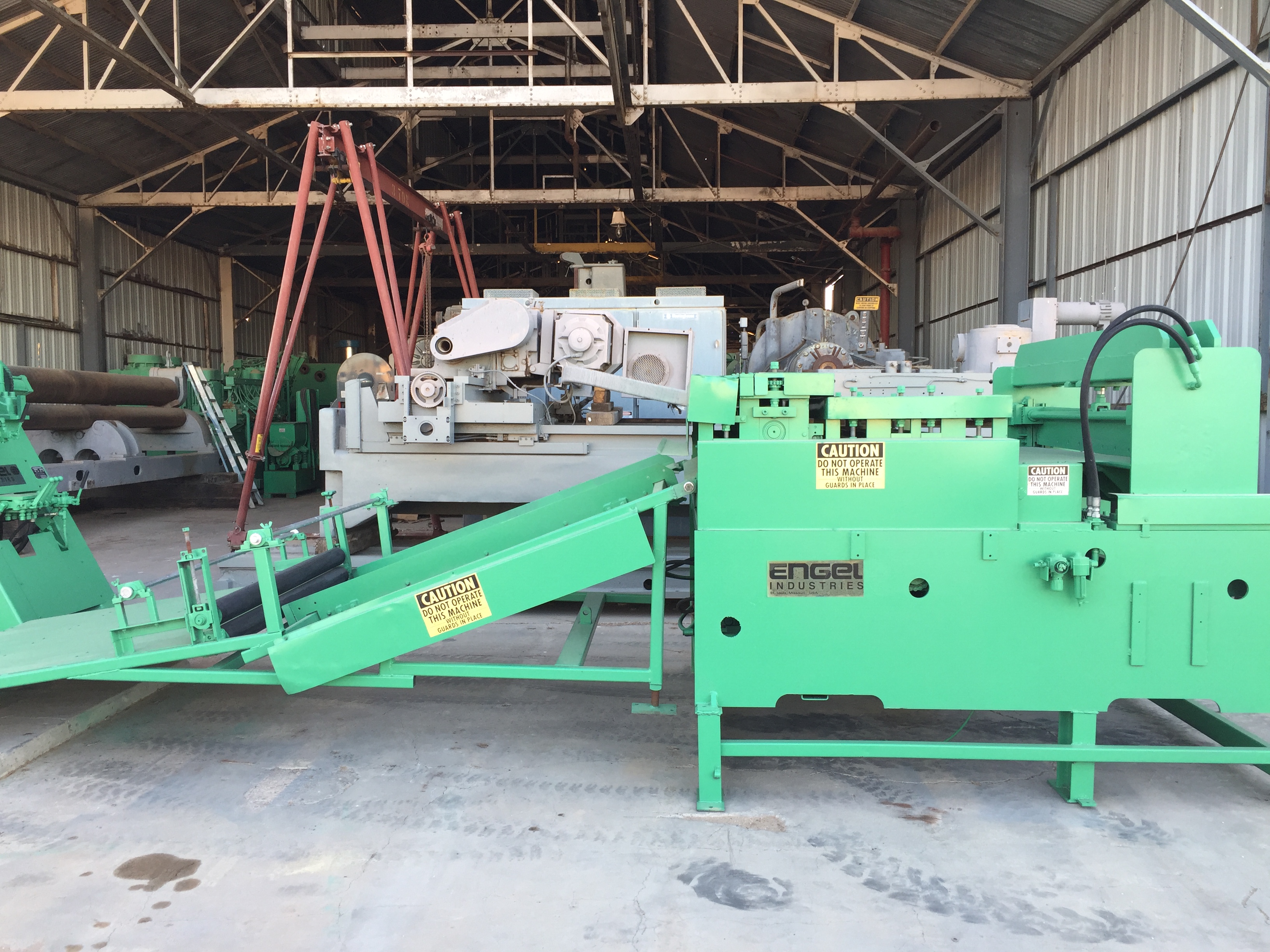 Used 60” x 16 Ga. Engel Blank-it Cut-To-Length Line