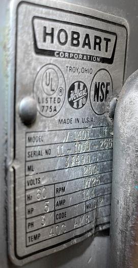 Used USED Hobart® 140-Quart Mixer with Add-On Bowl Guard, Model V-1401