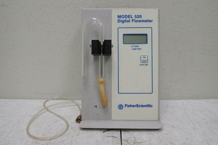 Used Fisher Scientific Model 520 Digital Flow Meter Flowmeter