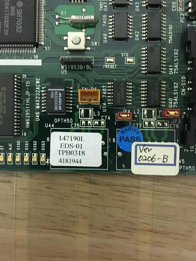 Used Sodick, EDS-01, PC Board, S/N- TPB0318