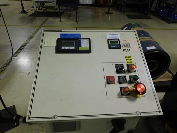 Used 28" ASSOCIATED MACHINE DESIGN - REM - DUPLEX SLITTER REWINDER MODEL 3250.74