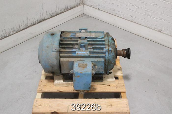 Used General Electric 25 HP AC Motor, 1775 RPM, 575 Volts, 284 T Frame #39226