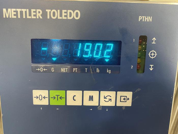 Used T&C 50 Liter Stainless Steel 45 PSI Jacketed Reactor w/ Agitator & Load Cells