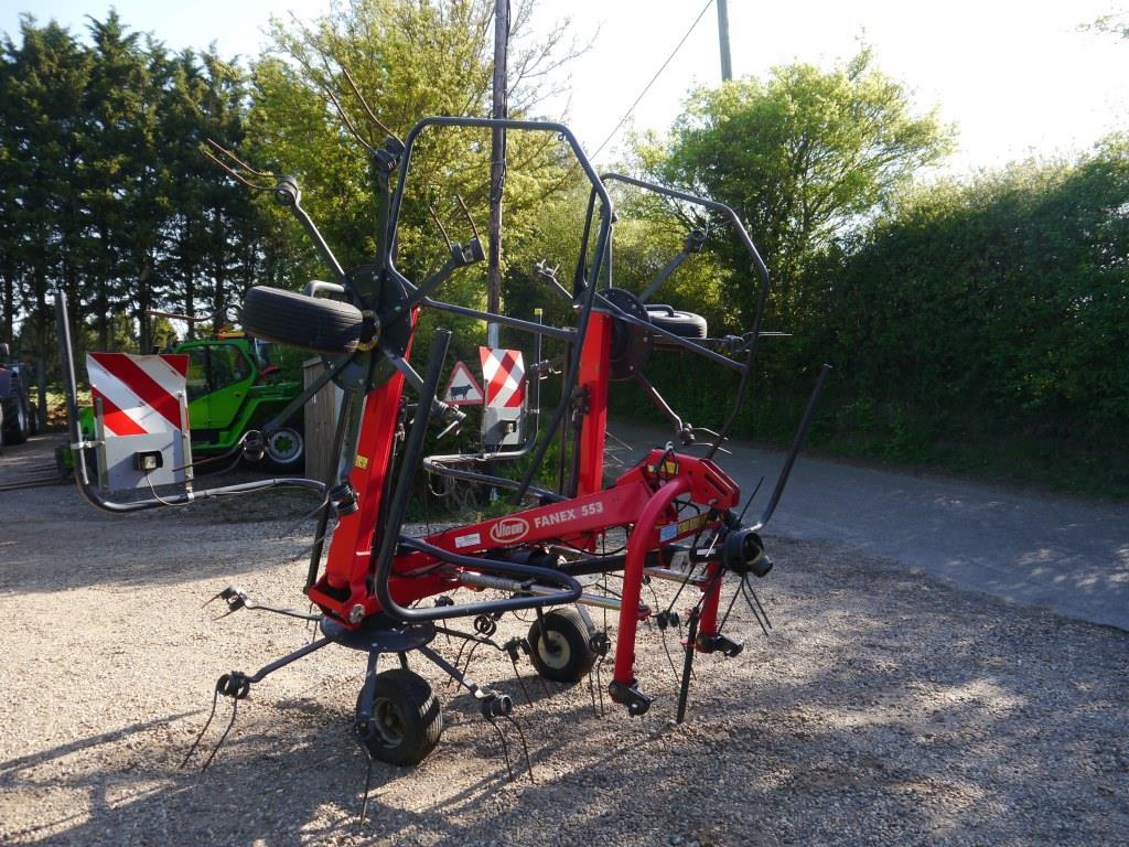 Used Vicon Fanex 553 Hay Tedder