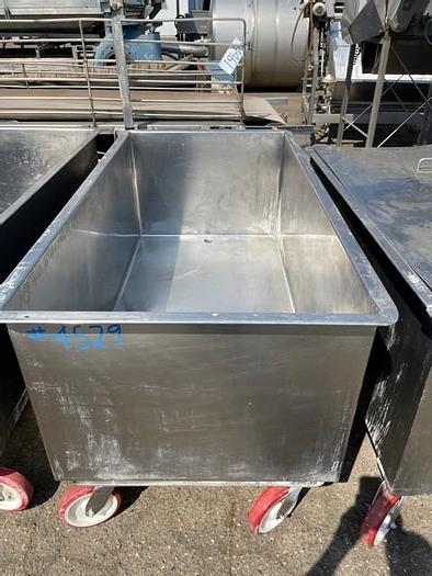 Used Stainless Steel 212 Gallon Meat Cart / Portable Tank