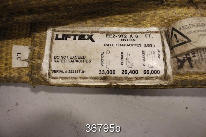 Used Liftex EE2-912 Sling, 6' Length, 12" Width, Vertical 330000, V-Basket 66000 #36795