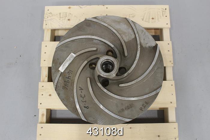Unused Sulzer APT 53.1040 4-Vane 18.4" Diameter Stainless Steel Open Type Impeller #43108