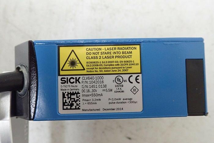 Used SICK CLV640-1000 1042016 Barcode Scanner Module