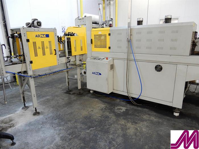 Used 2010 Adpak Smipack Model BP802AR 280RS Shrinkwrapper & Heat Tunnel