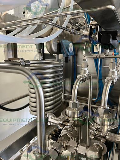 Used Varian Chromatography Control Skid w/ 2.4 HP Dual Head Pump, 2.4 HP Heat Pumps