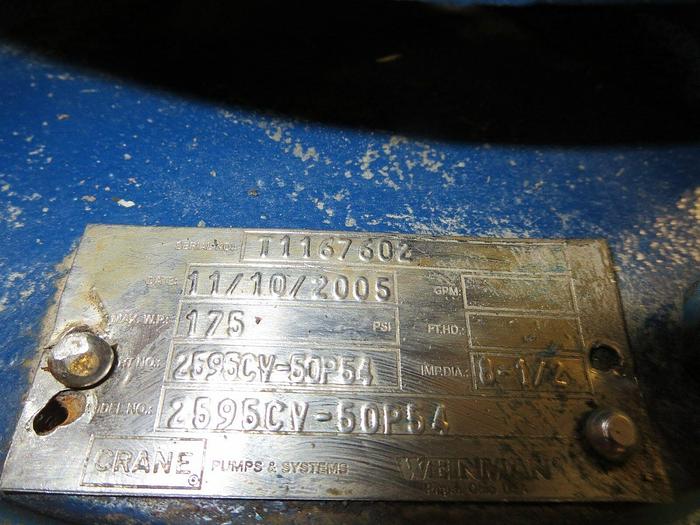 Used Emerson-Crane Weinman, DJ5S2AU-C & 2595CV-50P54, Motor Pump Assy,May Be Used