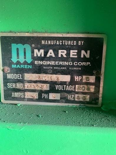 Used MAREN  MODEL 2048 VERTICAL BALER  5HP