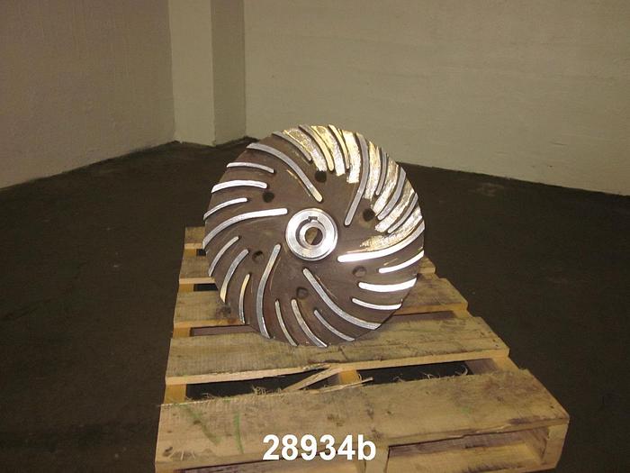 Used Sulzer Medium Consistency 18" CG8M Staintless Steel Pump Impeller #28934