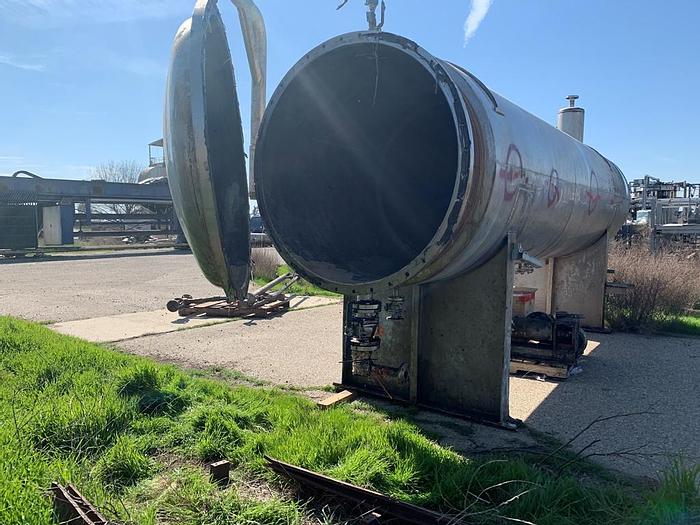 Used Tank, 1,500 Gallon, S/st, 4' x 18', 25 PSI, Coalescer Tank #S743658