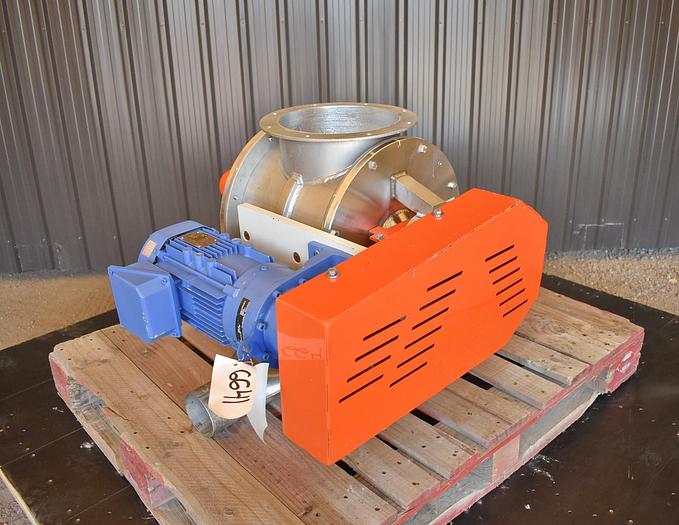 Used USED KICE ROTARY AIR LOCK VALVE, VBS 14X10, STAINLESS STEEL