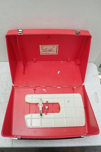 Used Vintage Bernina 831 Switzerland Sewing Machine with Red Case