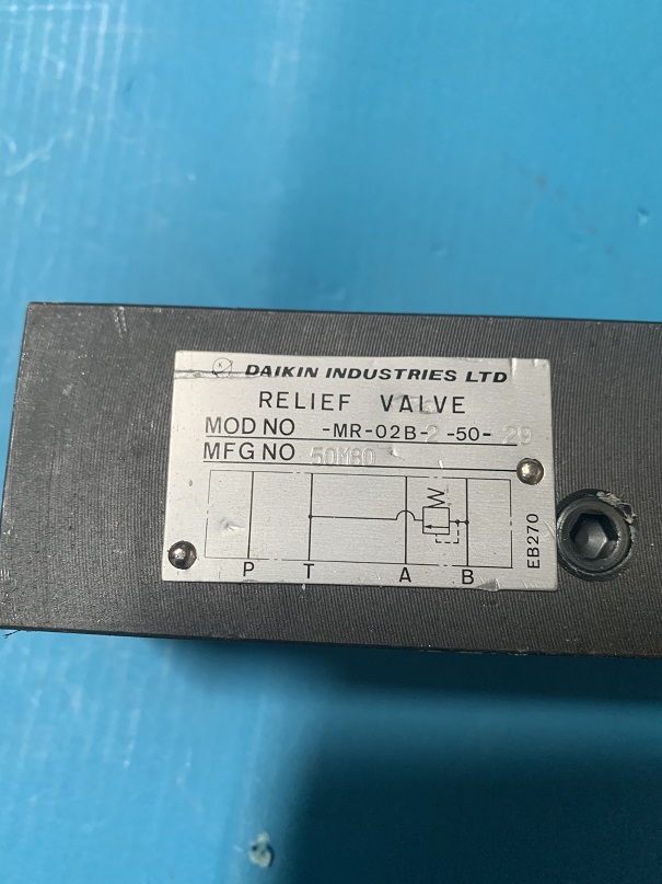 Used Daikin Relief Valve MR-02B-2-50-29