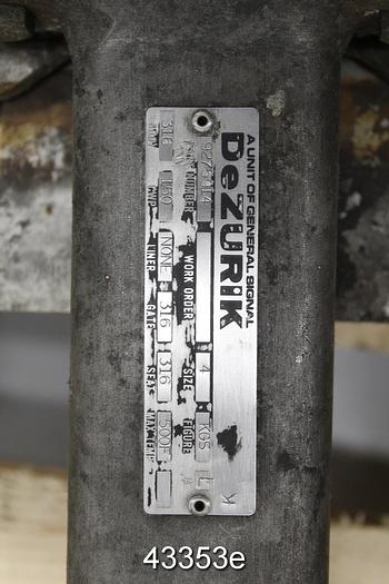 Used 4" Hand Operated Knife Gate Valve #43353