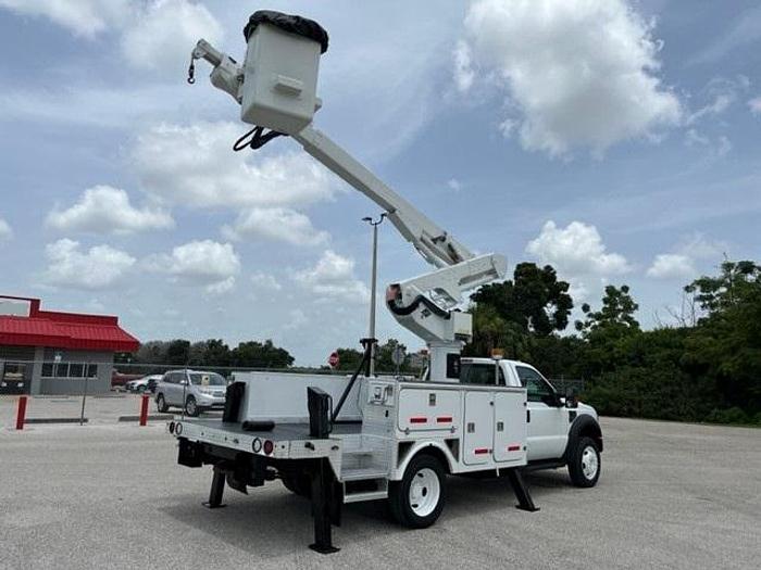 Used Versalift 41ft Material Handler Bucket Boom on 2010 Ford F550 4x4 Reg Cab Utility Truck - C25254