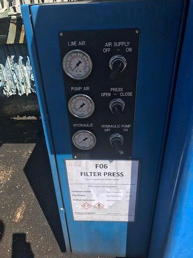 Used 75 CU. FT. JWI FILTER PRESS - 1200 MM