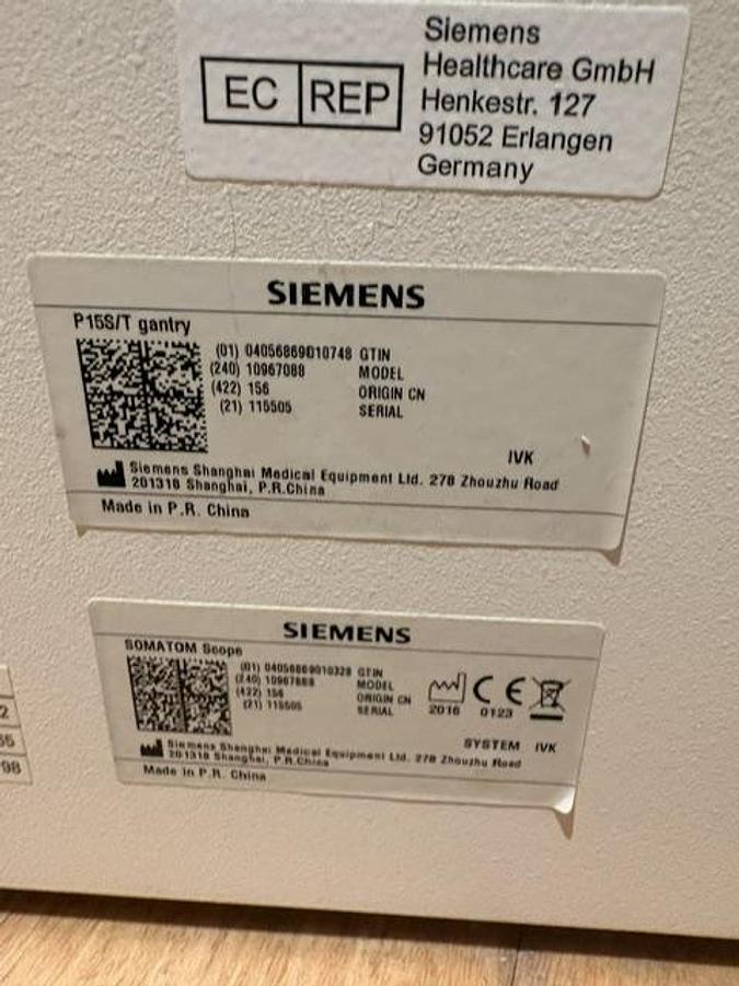 Used Siemens Somtom Scope CT