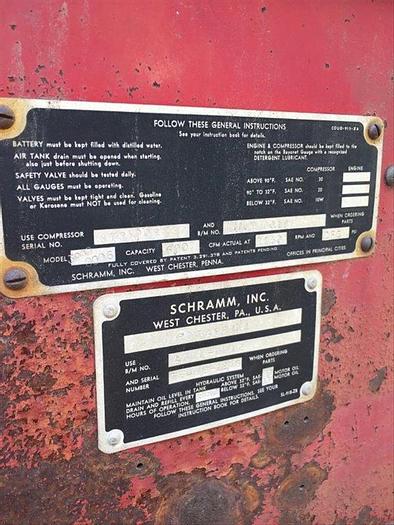 Used 1978 Schramm T64HB Drill Rig