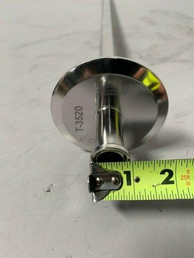 Used Fluid Line 35" Stainless Steel Siphon Tube w/ Slanted Outlet & 3/4" Sanitary Fit