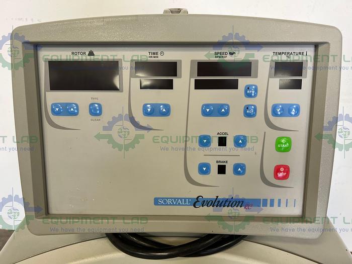 Used Sorvall  Evolution RC Centrifuge 21,000 RPM w/ Sorvall SS-34 Fixed Angle Rotor