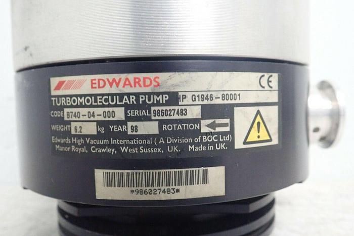 Used BOC Edwards B753-04-000 HP G1946-80001 Turbo Molecular Vacuum Pump