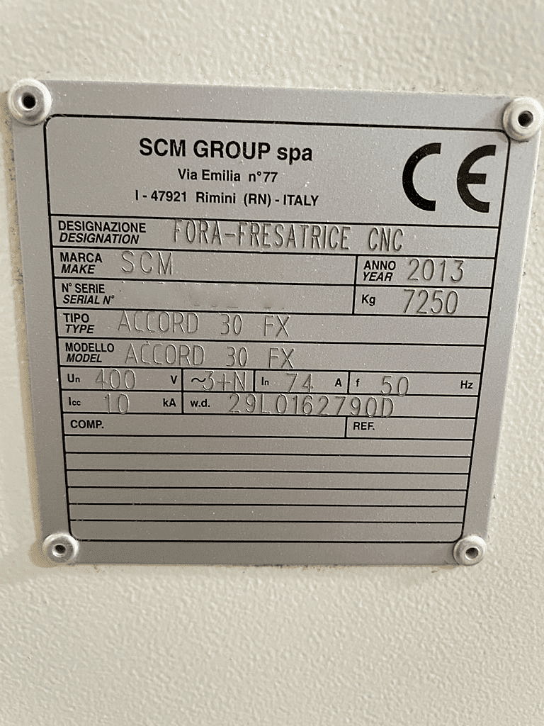 Used SCM Accord 30 FX - CNC Machining Center - 2013
